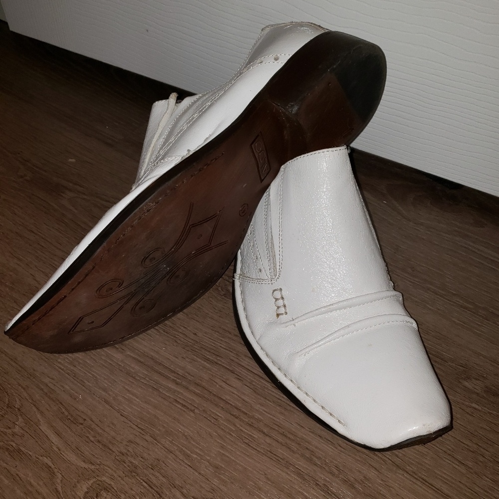 Mens white dress shoes